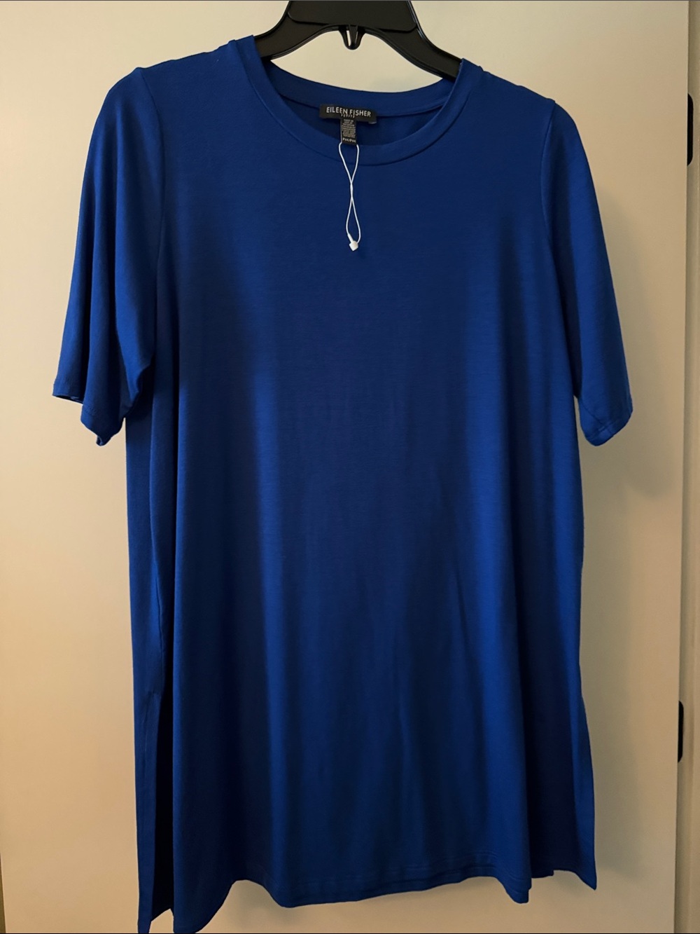 Eileen Fisher Women’s Short Sleeve Crew Tee in Cobalt Blue